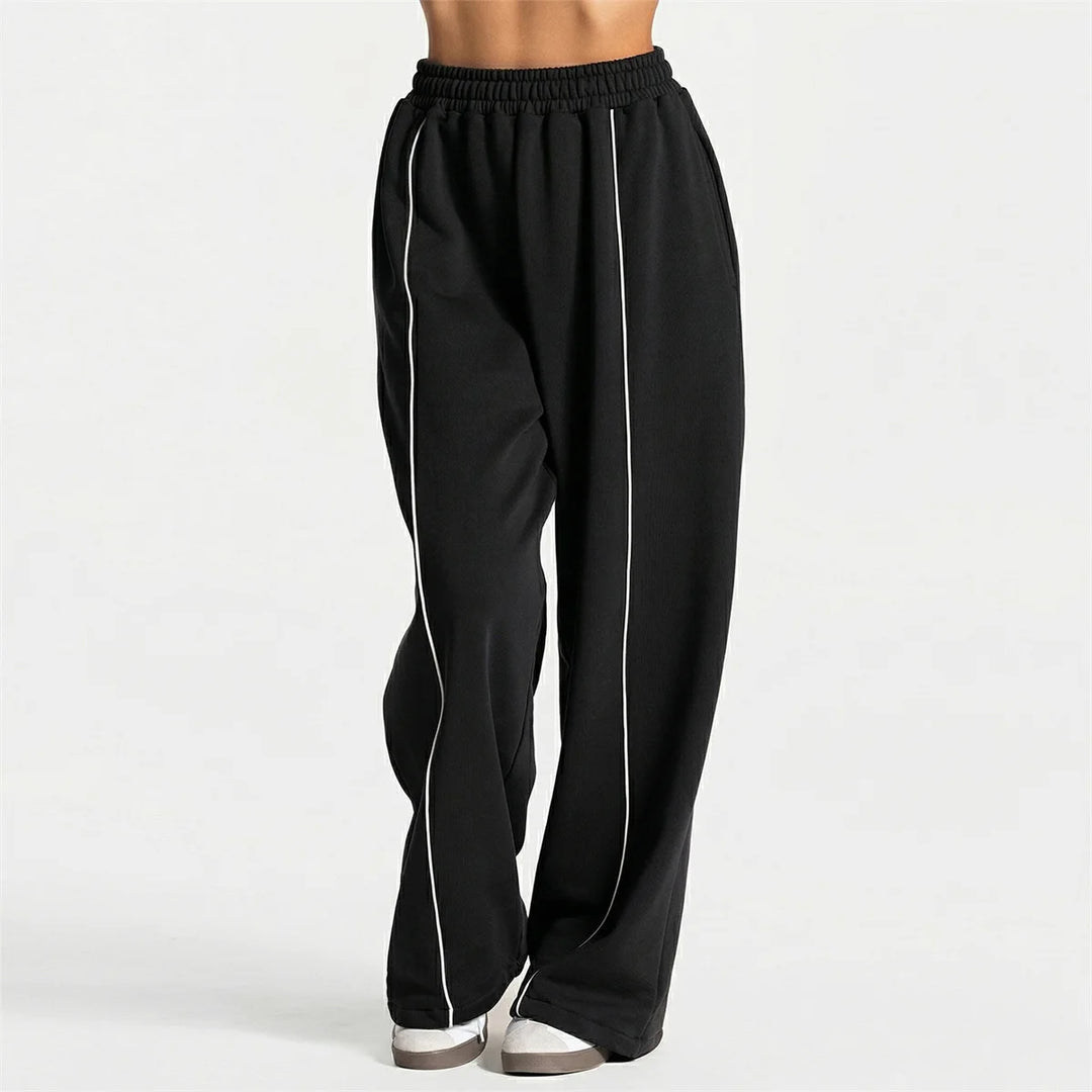 Women's Jogger Straight Trousers Trendy Sports Pants Running Yoga Pants Casual Pockets Women Loose Low Waist Wide Leg Pant Mujer