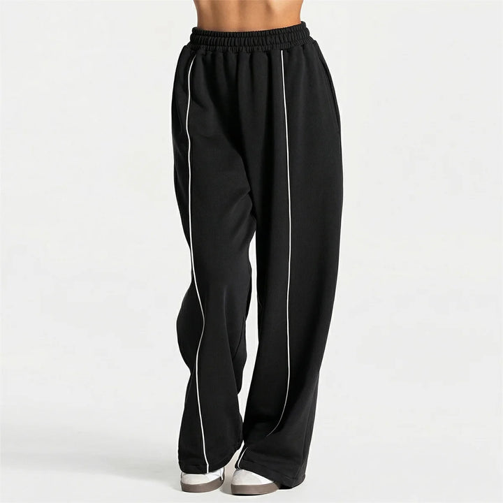 Women's Jogger Straight Trousers Trendy Sports Pants Running Yoga Pants Casual Pockets Women Loose Low Waist Wide Leg Pant Mujer