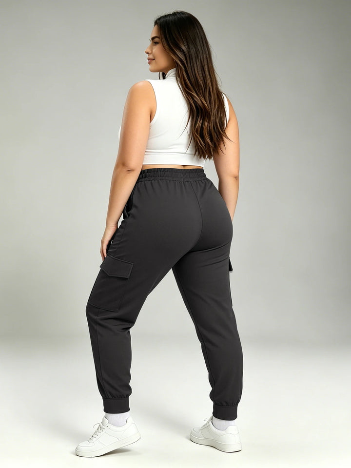 Plus Jogger Women's Cargo Jogger Pants Soft Street Casual Sweatpants Joggers Pants Causal Gym Athletic Workout High Waist Bottom