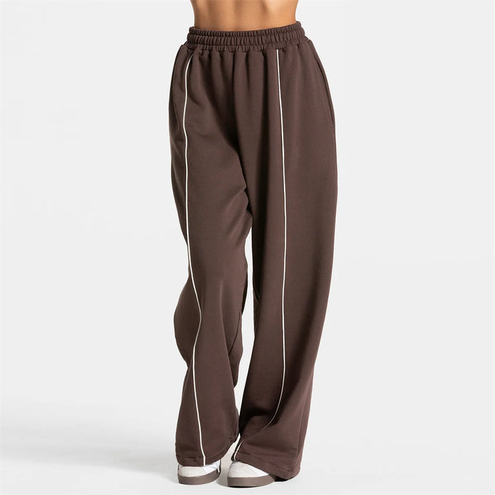 Women's Jogger Straight Trousers Trendy Sports Pants Running Yoga Pants Casual Pockets Women Loose Low Waist Wide Leg Pant Mujer