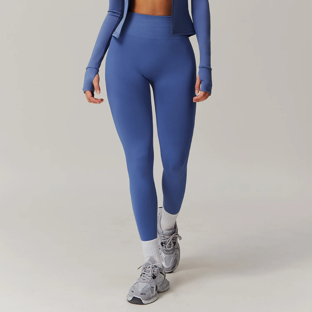 High Waist Seamless Leggings Women Fitness Running Yoga Pants Ribbed Leggings Energy Gym Tights Leggings Casual Workout Leggings