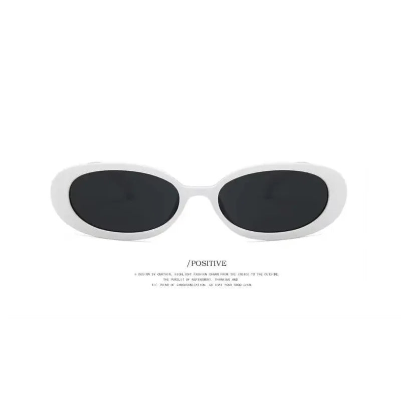 Vintage Oval  Sunglasses Women Luxury Brand Designer Small Oval Sun Glasses Retro Black Red Glasses Ladies Goggle