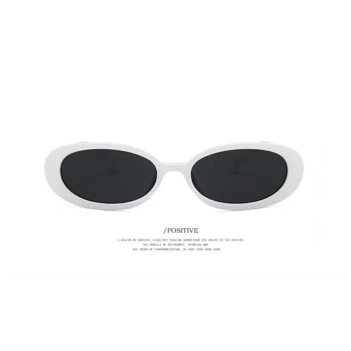 Vintage Oval  Sunglasses Women Luxury Brand Designer Small Oval Sun Glasses Retro Black Red Glasses Ladies Goggle