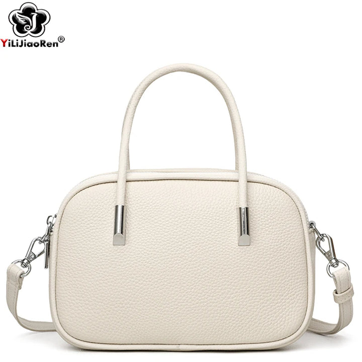 Genuine Leather Crossbody Bag Women Fashion Simple Shoulder Bag Designe Ladies Cowhide Messenger Bag Small Handbag and Purse Sac