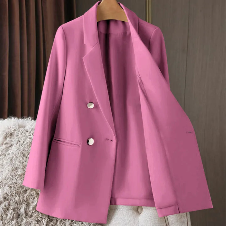 Oversized Women Blazer Trendy British Style Loose Fit Buttoned Jacket  Casual Office Suit Coat