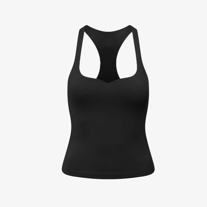 CSB Form Tank Lyla Racerback Tank Top with Built in Bra & High Waist Leggings Gym Set Fitness Gym Clothing