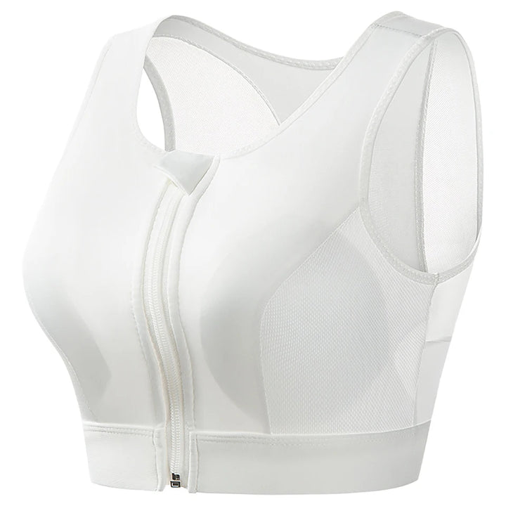 Plus Size Sports Bra Front Closure Longline Bras Padded Workout Crop Tank Top for Running Workout Gym Yoga Vest