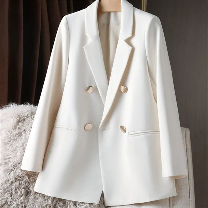 Oversized Women Blazer Trendy British Style Loose Fit Buttoned Jacket  Casual Office Suit Coat
