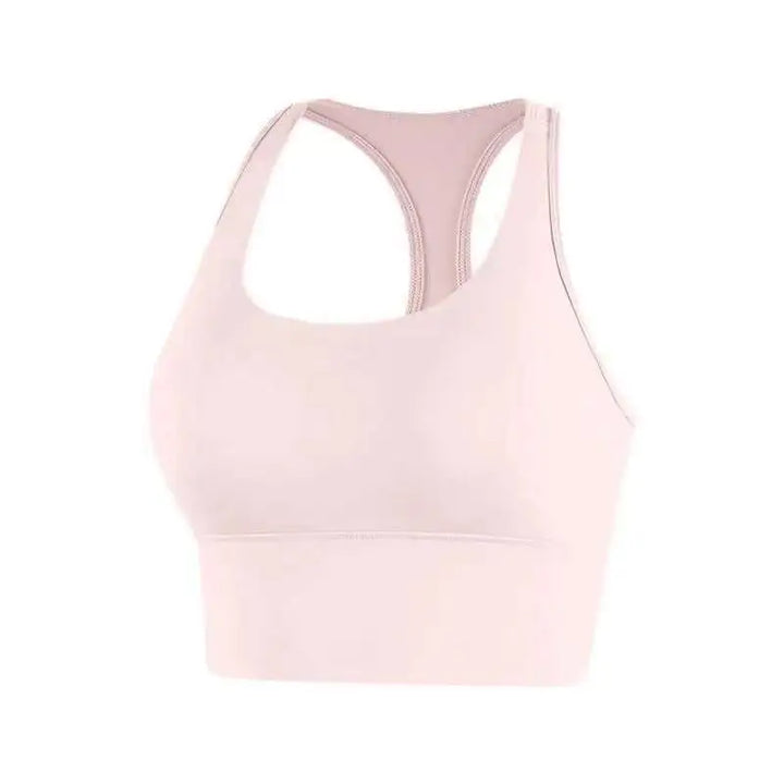 DFCF Women's Racerback Shockproof Sports Bra - One-Piece Push Up Workout Tank Top for Running, Gym Fitness & Yoga