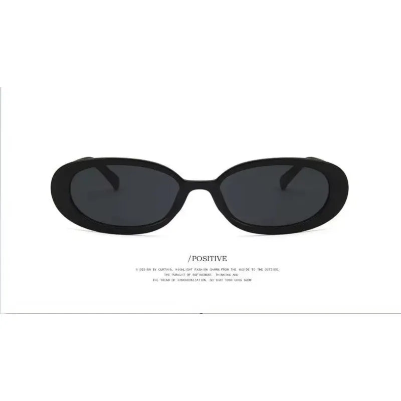 Vintage Oval  Sunglasses Women Luxury Brand Designer Small Oval Sun Glasses Retro Black Red Glasses Ladies Goggle