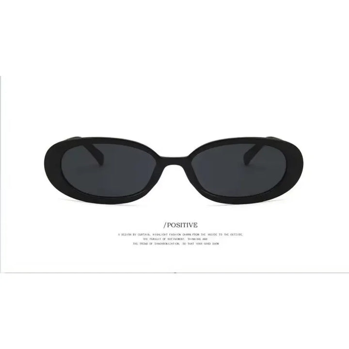 Vintage Oval  Sunglasses Women Luxury Brand Designer Small Oval Sun Glasses Retro Black Red Glasses Ladies Goggle