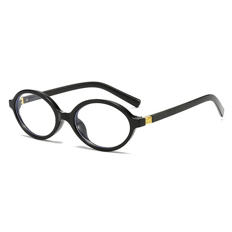 Vintage Oval Sunglasses NEW Women Luxury Brand Designer Small Oval Anti Blue Light Glasses Retro Fashion Men Leopard Eyegalsses