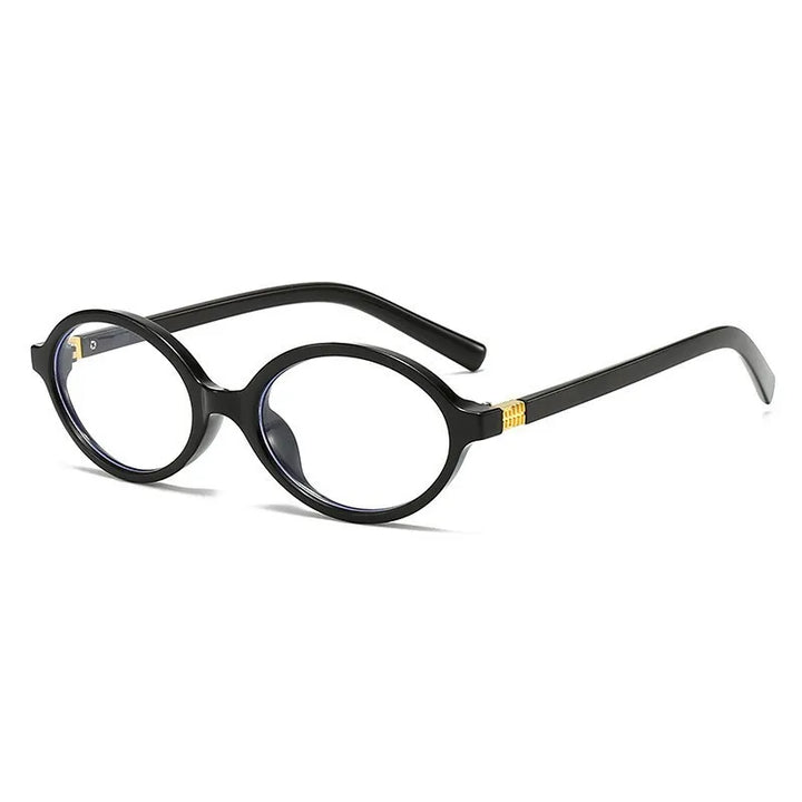 Vintage Oval Sunglasses NEW Women Luxury Brand Designer Small Oval Anti Blue Light Glasses Retro Fashion Men Leopard Eyegalsses