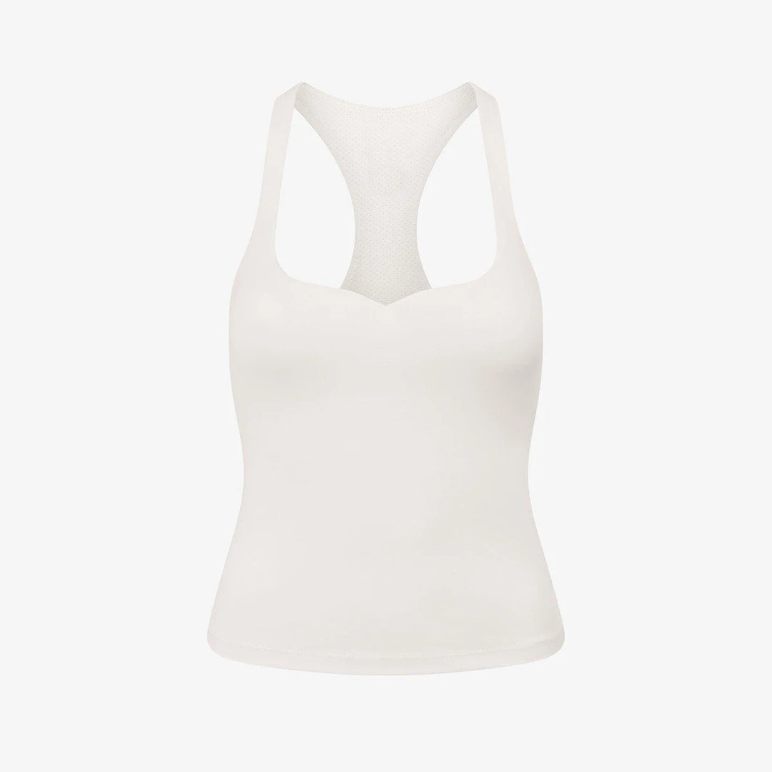 CSB Form Tank Lyla Racerback Tank Top with Built in Bra & High Waist Leggings Gym Set Fitness Gym Clothing