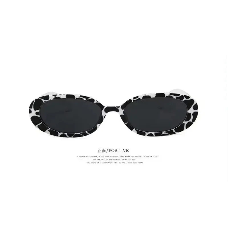 Vintage Oval  Sunglasses Women Luxury Brand Designer Small Oval Sun Glasses Retro Black Red Glasses Ladies Goggle