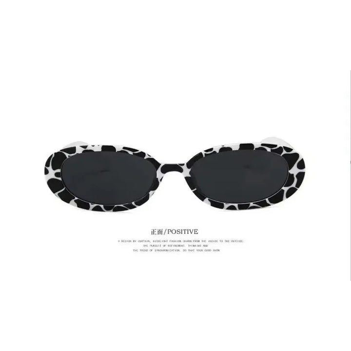 Vintage Oval  Sunglasses Women Luxury Brand Designer Small Oval Sun Glasses Retro Black Red Glasses Ladies Goggle